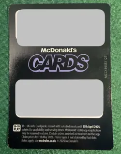 Phil A. O’Fish (17/24)Mcdonalds Trading Cards 2026 UnRedeemed trading card - Image 2