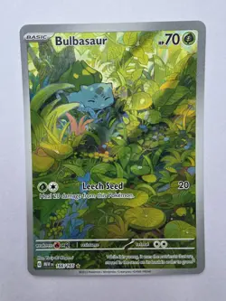 Pokemon TCG 151 Bulbasaur Holo Illustration Rare Card 166/165 NM / Mint - Image 1