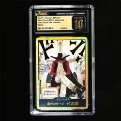 CGC 10 PRISTINE 2025 One Piece JPN Don!! Card Dracule Mihawk -Gold - Image 1