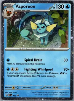 Vaporeon - (Cosmos Holo) Promo SV: Scarlet & Violet Promo Cards 168 - Image 1
