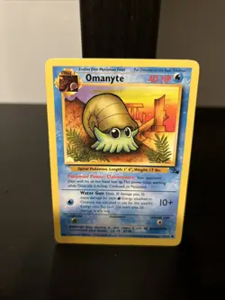 Omanyte 52/62 - Fossil - Common - Pokemon Card TCG LP - Image 1