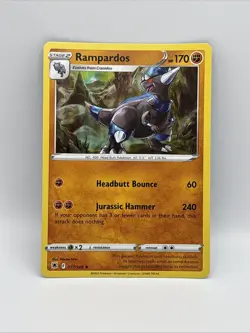 Pokemon Card Rampardos Astral Radiance Holo Rare 077/189 - Image 1