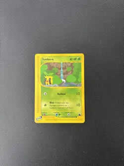 Pokemon Card Skyridge Sunkern 106/144 E Series Pokemon TCG - Image 3