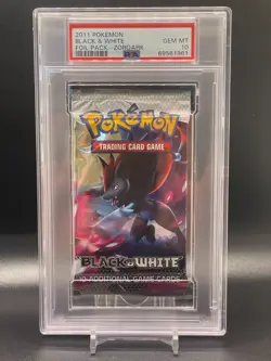 Pokemon Black and White Base Set Zoroark Factory Sealed Booster Pack PSA 10 Card - Image 1