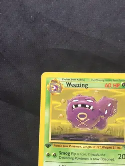 Pokemon Cards: Fossil 1st Edition Uncommon: Weezing 45/62 - Image 2