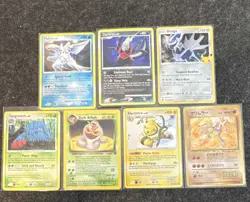 🔥 Pokemon Card Lot (7 Cards) – Vintage + DP Era + Promo (Palkia, Dialga, arbok - Image 1