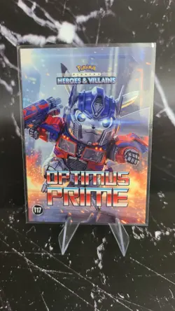 Optimus T17 Pikachu Heroes and Villains FE Pokemon Card - Image 1