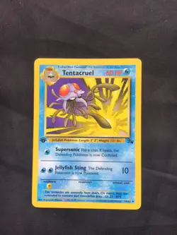Pokemon Cards: Fossil 1st Edition Uncommon: Tentacruel 44/62 - Image 1