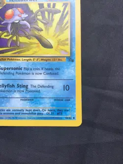 Pokemon Cards: Fossil 1st Edition Uncommon: Tentacruel 44/62 - Image 4