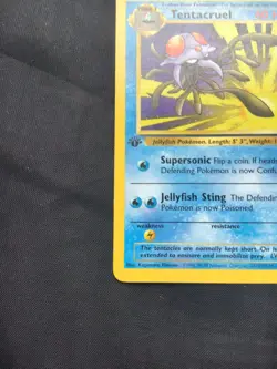 Pokemon Cards: Fossil 1st Edition Uncommon: Tentacruel 44/62 - Image 5
