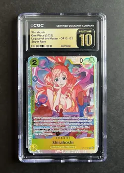 One Piece OP12 Shirahoshi SR Holo Character Card OP12-102 - CGC 10 Pristine - Image 1