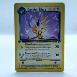 Pokemon TCG Karte - Dunkles Blitza 38/82 - Team Rocket - 1. Edition Deutsch NM - Image 1