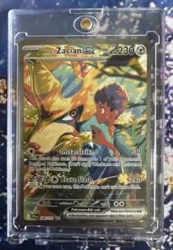 Pokemon TCG Hop's Zacian EX Holo Card 186/159 Sv09: Journey Together - Image 1