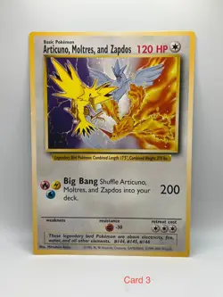 Pokemon Articuno Moltres And Zapdos Jumbo Promo Card Collectible - Image 1