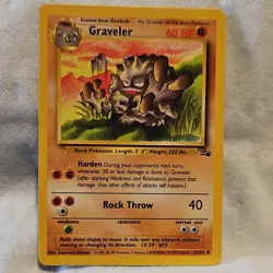 Pokemon TCG Fossil Set Geodude, Graveler & Golem Cards 1999 Wizards Lot - Image 4