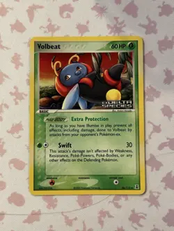 Volbeat 56/113 Holo Stamped Ex Delta Species Pokemon TCG Card NM - Image 1