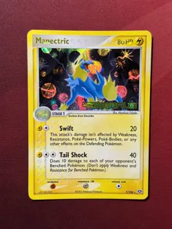 MANECTRIC 7/106 EX Emerald REVERSE HOLO STAMPED rare Pokemon TCG card NM CLEAN - Image 1
