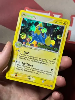 MANECTRIC 7/106 EX Emerald REVERSE HOLO STAMPED rare Pokemon TCG card NM CLEAN - Image 2