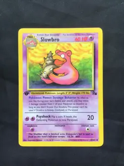 Pokemon Cards: Fossil 1st Edition Uncommon: Slowbro 43/62 - Image 1