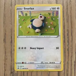 Pokemon Card Snorlax Crown Zenith Rare 109/159 Near Mint Pack Fresh None Holo - Image 1