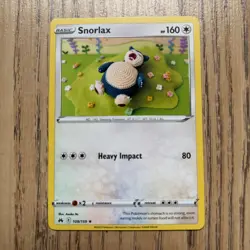 Pokemon Card Snorlax Crown Zenith Rare 109/159 Near Mint Pack Fresh None Holo - Image 2