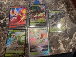 5 Card Pokemon Card Lot Zarude Cinderace Exeggutor Shaymin Rillaboom - Image 1