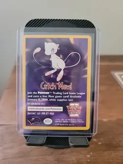 1999 Pokemon Promo Card “Catch Mew" WOTC "Pokemon The First Movie" - Image 1