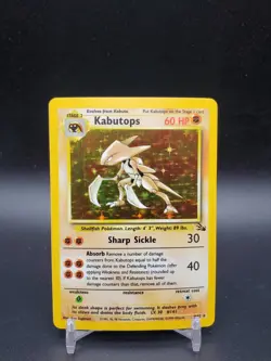 Kabutops 9/62 Fossil Holo Rare Unlimited LP Pokemon Card - Image 1