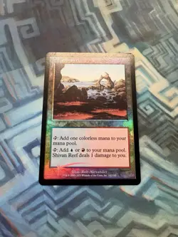 MTG Foil Shivan Reef LP-/MP+ Apocalypse ( Front Surface EX/LP+ & Back MP ) - Image 1