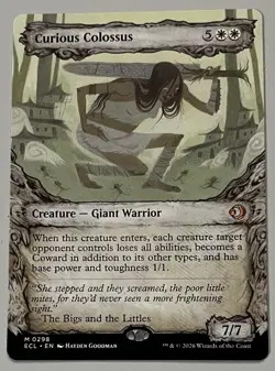 MTG Lorwyn Eclipsed Curious Colossus Creature MYTHIC REGULAR #0298 - Image 1