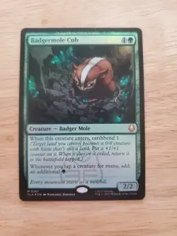 MTG Avatar Badgermole Cub Mythic Rare Magic The Gathering NM+ Never Played - Image 1