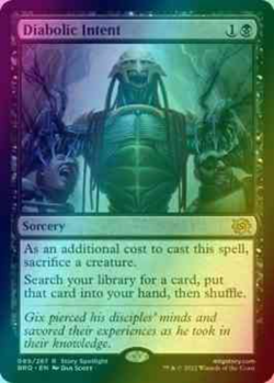 1x FOIL Diabolic Intent The Brothers' War NM MTG - Image 1