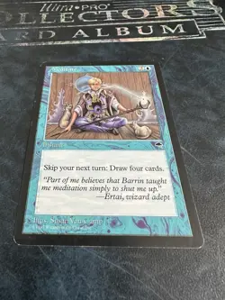 MTG Magic The Gathering Meditate - Tempest MP - LP - Image 2