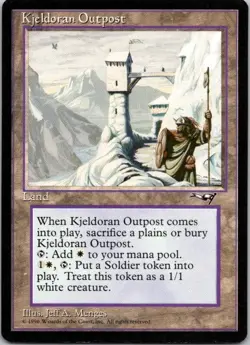 MTG Magic The Gathering Kjeldoran Outpost Alliances Played See Scan B - Image 1