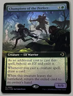MTG Lorwyn Eclipsed Champions of the Perfect Creature RARE FOIL #0365 - Image 1