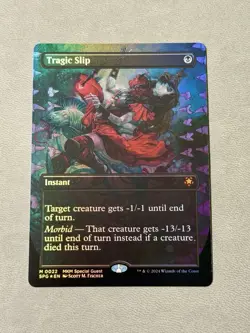 Tragic Slip (Borderless) Special Guests Foil NM-M Unplayed MTG - Image 1