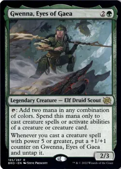 Gwenna, Eyes Of Gaea LP/NM* The Brother's War ENGLISH 185/287 mtg -UnltdCards - Image 1