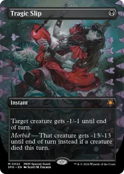 MTG Tragic Slip (Borderless) | Special Guests Regular NM - Image 1
