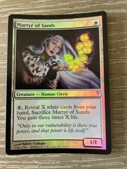 Martyr of Sands FOIL Coldsnap MTG NM Magic: The Gathering Free Ship - Image 1