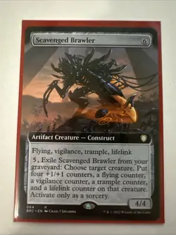 MTG Scavenged Brawler #064 Extended Art R Commander: The Brothers’ War (BRC) - Image 1