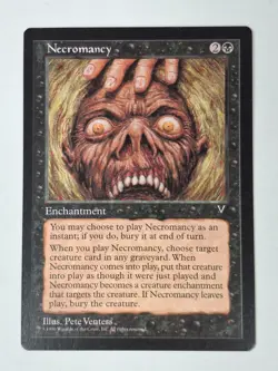 1x NM Necromancy Visions MTG Magic the Gathering Free Ship! BB - Image 1