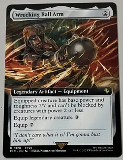 MTG Final Fantasy Commander Wrecking Ball Arm Legendary Artifact RARE REG #0128 - Image 1