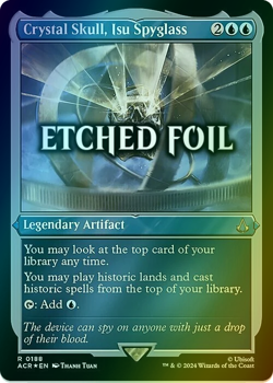 Crystal Skull, Isu Spyglass (Foil Etched) Universes Beyond: Assassin's Creed NM - Image 1