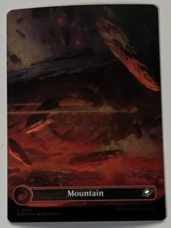 MTG Edge of Eternities Basic Land Mountain COMMON GALAXY FOIL #0370 - Image 1