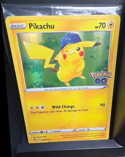 2022 Sword & Shield Pokemon GO - SEALED Pokemon Pikachu Promo #028/078 NM Holo - Image 1