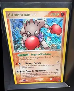 2005 Pokemon EX Unseen Forces Hitmonchan #24/115 Reverse Holo - Image 1