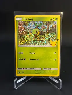 Pokemon McDonald's 25th Anniversary 2021 Turtwig Holo 4/25 sc - Image 1