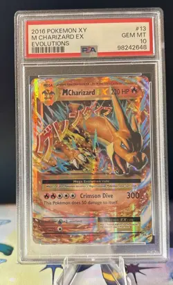 Pokemon XY Evolutions M Charizard EX Holo 13/108 2016 PSA 10 Gem Mint Pokemon - Image 1