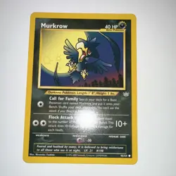 Pokemon Murkrow Neo Revelation Common 46/64 Unlimited 2000 40 HP English - Image 1