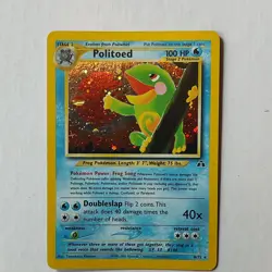 Pokemon Politoed 8/75 Neo Discovery Holo Rare 100 HP Stage 2 Unlimited - Image 1